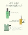 Three-step at-home sculpting facial routine using mist, Dayglow Face Oil, and gua sha tool