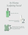 Three-step at-home sculpting facial routine using mist, Essential Hydrating Oil, and gua sha tool