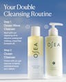 Double cleansing routine featuring Ocean Wave Cleanser followed by Ocean Cleanser
