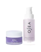 OSEA lip mask and body serum on a white background