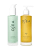 OSEA Hyaluronic Body Serum 4 oz and Undaria Algae Body Oil 5 oz bottles on white background for ecommerce display