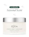 Closed jar of OSEA Undaria Algae Body Butter, Bergamot & Vanilla Bean, 6.7 oz, on a white background with a 'limited-edition Seasonal Scent' badge above it.