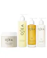 Undaria body care lineup featuring Cleansing Body Polish, Algae Body Wash, Collagen Body Lotion, and Algae Body Oil