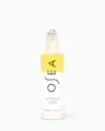 A bottle of OSEA Undaria Uplift fragrance mood oil with a yellow-to-clear gradient label and a clear rollerball cap, centered on a white background.