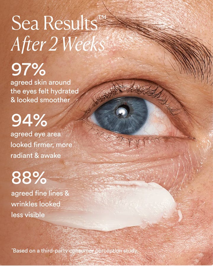 Clinical results showing improved hydration, firmness, and visibly reduced fine lines after two weeks