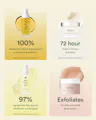OSEA skincare products with text on a light yellow background