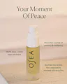 Oseas vagus nerve oil bottle with promotional text on a beige background