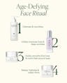 Age-Defying Face Ritual featuring cleanse, treat with serum, smooth eye area, and moisturize for firmer-looking skin