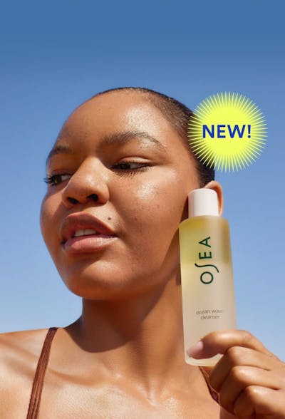 Woman holding Ocean Wave Cleanser