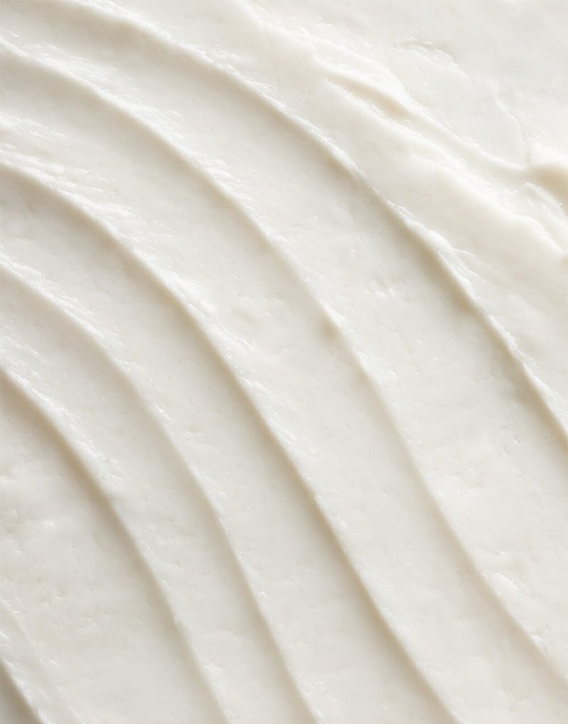 A Close Up Of A White Cream