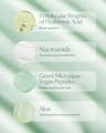 Key ingredients: five molecular weights of hyaluronic acid, niacinamide, green microalgae with vegan peptides, and aloe for barrier support