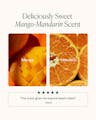 Mango and mandarin scent profile with five-star tropical review