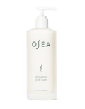A pump bottle of OSEA anti-aging body balm.