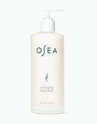 A pump bottle of OSEA anti-aging body balm.