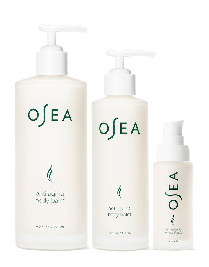 OSEA Anti-Aging Body Balm bottles