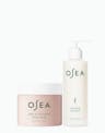 OSEA Salts of the Earth Body Scrub and Anti-Aging Body Balm duo on white background