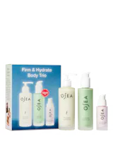 OSEA Firm & Hydrate Body Trio set with packaging on a white background